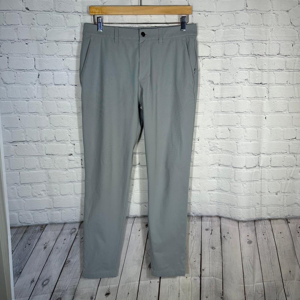 Lululemon Commission Slim-Fit Pant‎ Grey Technical Chino Mens 31 Athleisure